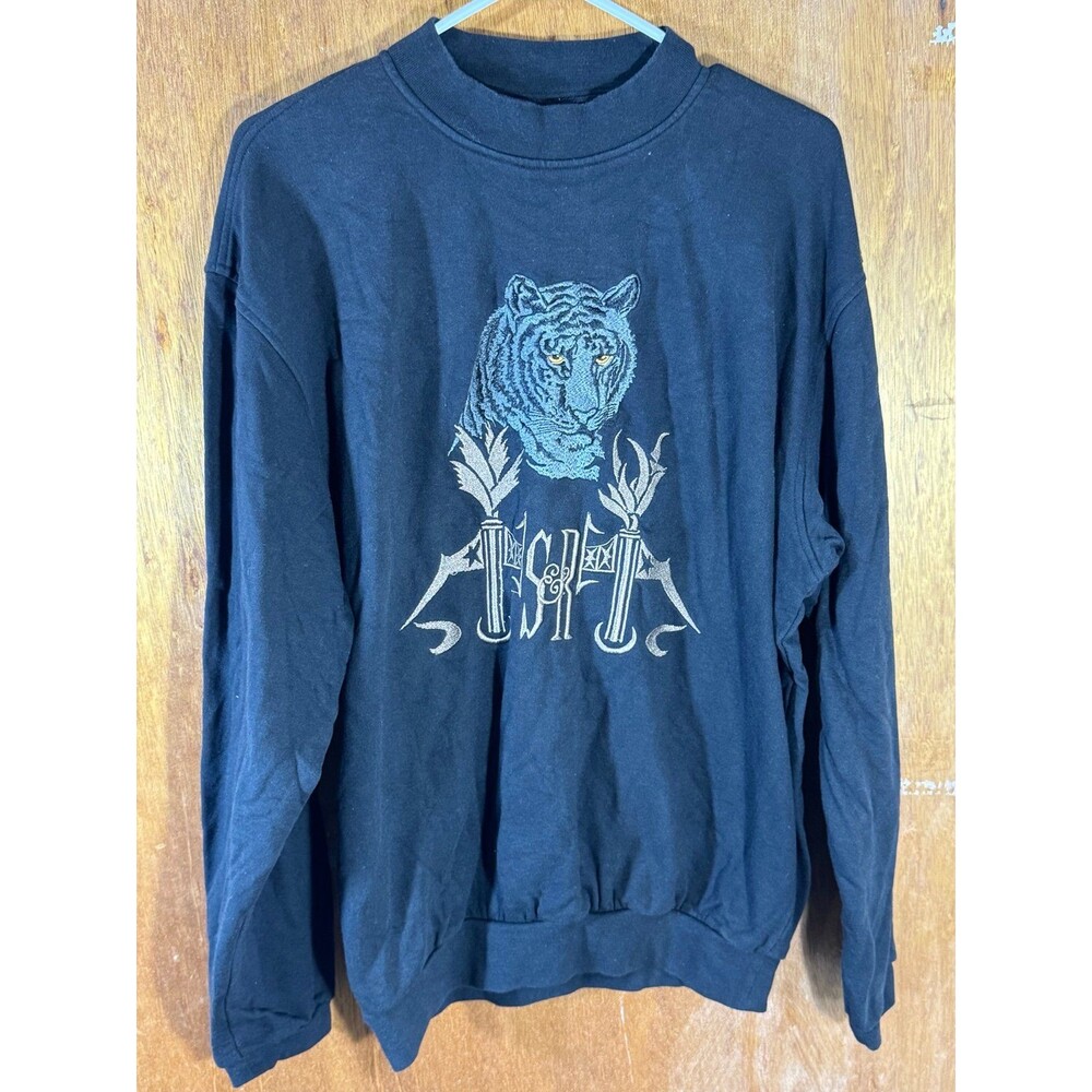 Vintage Siegfried & Roy White‎ Tiger Las Vegas Crewneck Sweater Medium Bogner